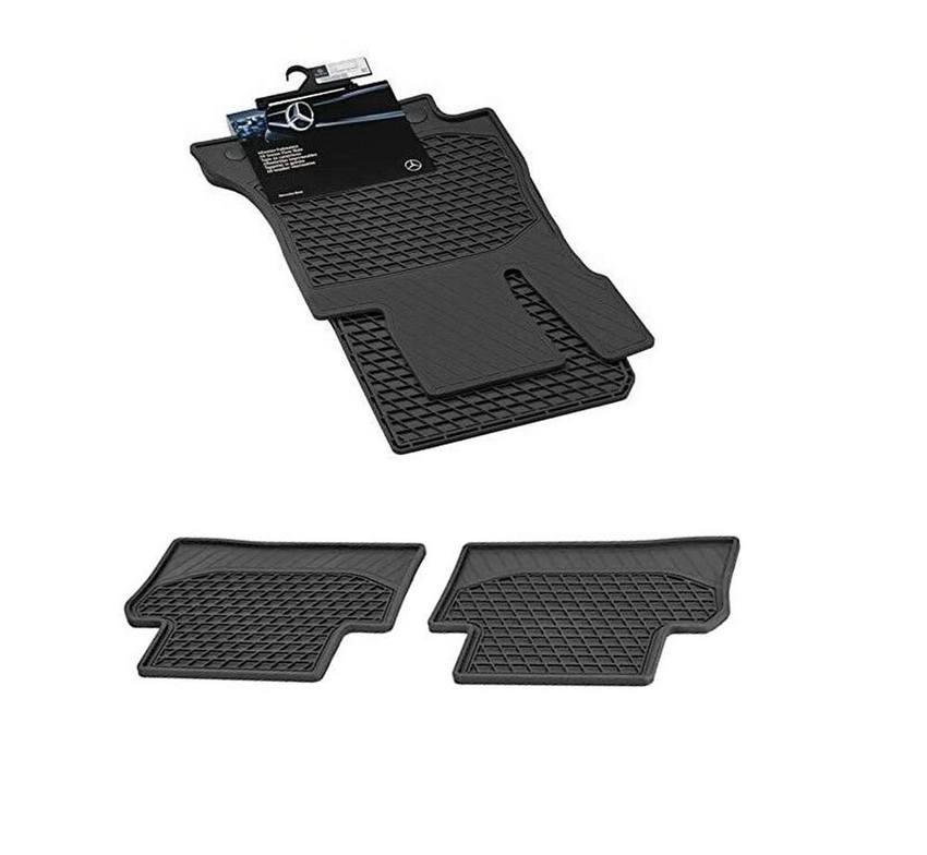 Mercedes Floor Mat Set - Front and Rear (All Weather) (Rubber) (Black) 21368002069G33